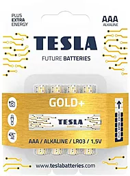 Батарейки Tesla AAA / LR03 Gold+ 4шт 1.5 V