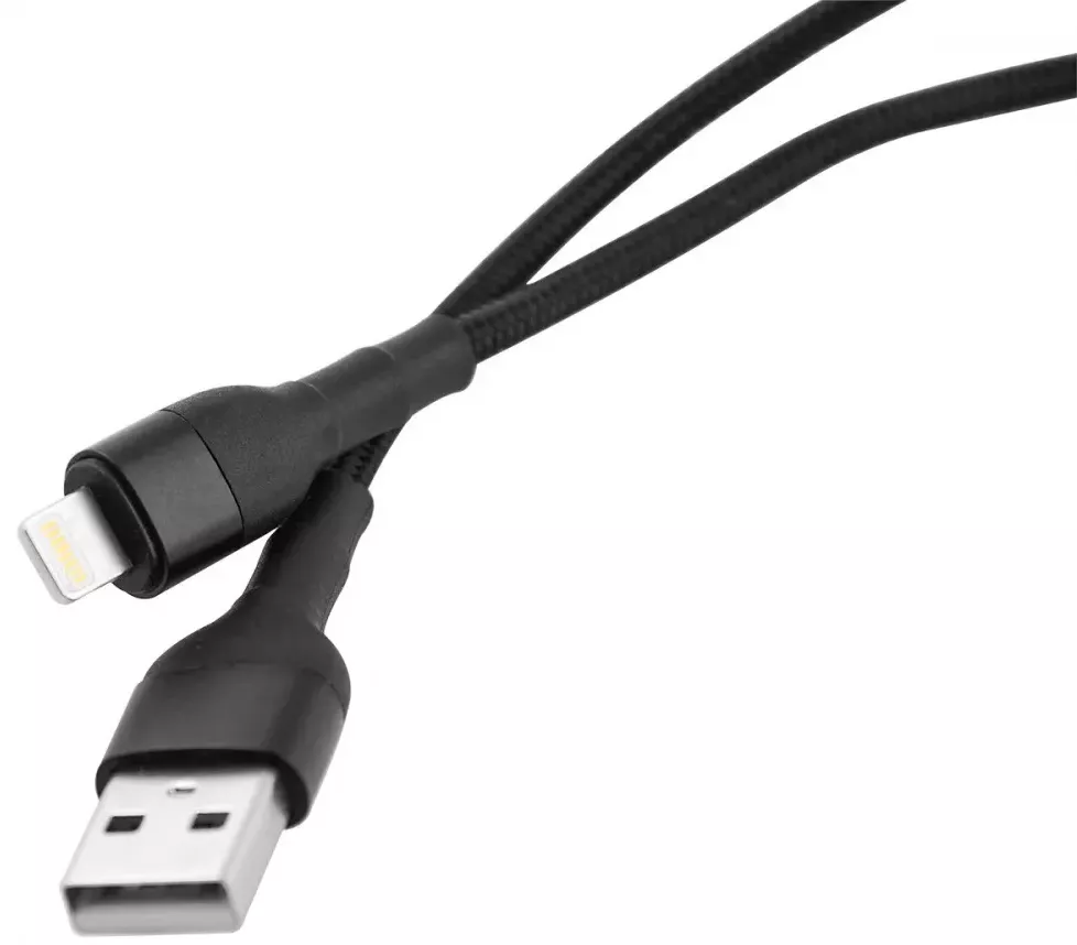 Кабель Proove Weft Weft USB-A - Lightning 12w 2.4a 1м cable Black (CCWF20001101) - фото 3