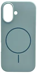 {"ru": "Чехол", "uk": "Чохол"} Silicone Case Full Fine Ring MagSafe для Apple iPhone 16  Sky Blue
