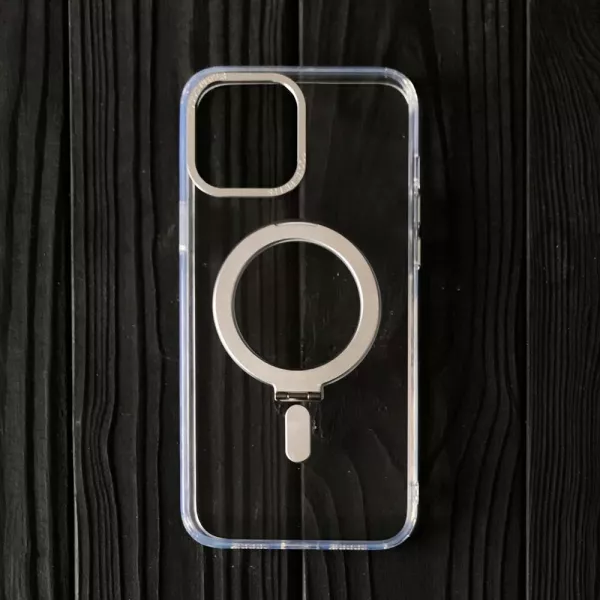 Чехол 1TOUCH Case with Guard ring/holder MagSafe для Apple iPhone 14 Pro Clear - фото 2