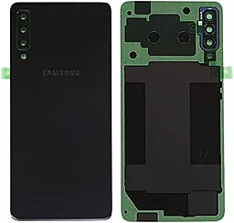 Задняя крышка корпуса Samsung Galaxy A7 2018 A750 со стеклом камеры Original Black