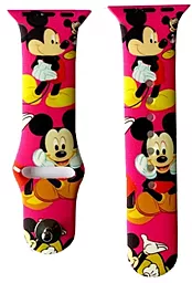 Ремінець Silicone Disney для Apple Watch 38mm/40mm/41mm Mickey Mouse Pink