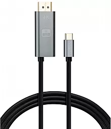 Видеокабель USB Type-C - DisplayPort v1.2 4k 60hz + USB Type-C female 100w port 1.5m black (VCPVCCD1215PD) Vinga - фото Видеокабель USB Type-C - DisplayPort v1.2 4k 60hz + USB Type-C female 100w port 1.5m black (VCPVCCD1215PD) Vinga