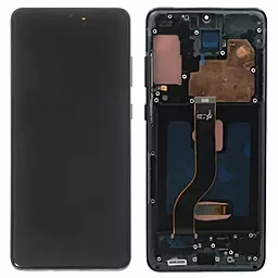 Дисплей Samsung Galaxy S20 Plus G985, S20 Plus 5G G986 з тачскріном і рамкою, original PRC, Black