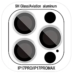 Защитное стекло Epik Metal Classic на камеру для Apple iPhone 17 Pro, 17 Pro Max Silver - фото Защитное стекло Epik Metal Classic на камеру для Apple iPhone 17 Pro, 17 Pro Max Silver
