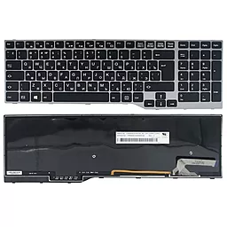 Клавиатура для ноутбука Fujitsu Lifebook E753 E754 подсветка Original серая