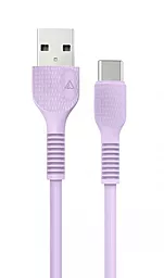 Кабель USB ACCLAB AL-CBCOLOR-T1PP 1.2M USB Type-C Cable Purple