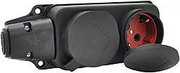 Колодка для подовжувача PiPo PP SP-3132 2 розетки 16A IP44 каучук - фото Колодка для подовжувача PiPo PP SP-3132 2 розетки 16A IP44 каучук