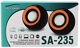 Колонки акустические Greenwave SA-235 Black/Orange - миниатюра 3