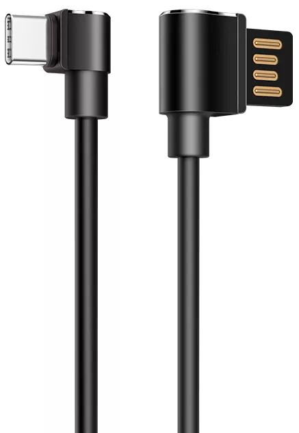 Кабель Hoco U37 Long Roam Charging USB-A - Type-C 12w 2.4a 1.2м cable Black - фото 1