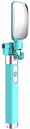 Моноподы, селфи-палки Rock Selfie stick with wire control & mirror II Blue - фото Моноподы, селфи-палки Rock Selfie stick with wire control & mirror II Blue