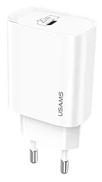 Сетевое зарядное устройство с быстрой зарядкой Usams US-CC131 T39 PD 20W White