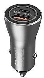 Автомобильное зарядное устройство с быстрой зарядкой Remax RCC107 36w PD USB-C/USB-A ports car charger silver - фото Автомобильное зарядное устройство с быстрой зарядкой Remax RCC107 36w PD USB-C/USB-A ports car charger silver