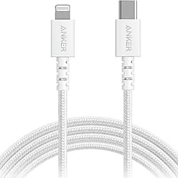 Кабель Anker V3 Powerline Select USB Type-C - Lightning 20w 3a 1.8м PD сable White (A8618H21) - фото Кабель Anker V3 Powerline Select USB Type-C - Lightning 20w 3a 1.8м PD сable White (A8618H21)