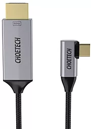 Видеокабель Choetech HDMI - USB Type-C - HDMI v2.0 4k 60hz 1.8m black (XCH-1803) - миниатюра 2