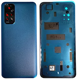 Задняя крышка корпуса Xiaomi Redmi Note 11 / Redmi Note 11S со стеклом камеры Twilight Blue
