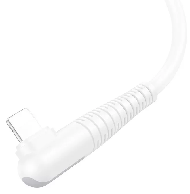 Кабель Borofone BX105 Corriente USB-A - Lightning 12w 2.4a 1м cable White - фото 3