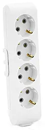 Колодка для удлинителя Viko Multi-Let 3500w 16a 4 розетки белая (90114400) - фото Колодка для удлинителя Viko Multi-Let 3500w 16a 4 розетки белая (90114400)