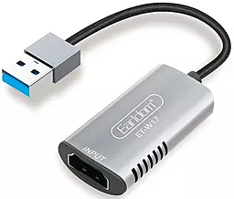 Видео переходник (адаптер) Earldom ET-W17 HDMI(F) - USB(M)