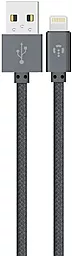 Кабель Intaleo CBGNYL2 USB-A - Lightning 12w 2.4a 2м cable Grey (1283126477669) - фото Кабель Intaleo CBGNYL2 USB-A - Lightning 12w 2.4a 2м cable Grey (1283126477669)