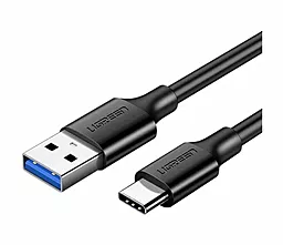 Кабель USB Ugreen US184 Nickel Plating 1.5M 3A USB3 Type-C Cable Black