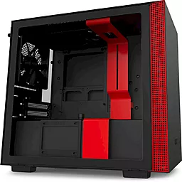 Корпус для комп'ютера Nzxt H210 Matte Black/Red (CA-H210B-BR)