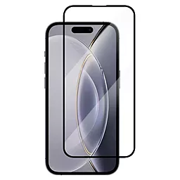 Защитное стекло 1TOUCH Ceramic для Apple iPhone 15 Black тех пак
