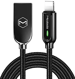 Кабель McDodo Smart Series Auto Power Off USB-A - Lightning 12w 2.4a 1.2м cable Black (CA-5261) - фото Кабель McDodo Smart Series Auto Power Off USB-A - Lightning 12w 2.4a 1.2м cable Black (CA-5261)