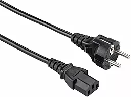 Мережевий кабель 1StCharger 220В CEE 7/7 - IEC C5 0.75mm 1.5M Black (PC-186-5075CU)