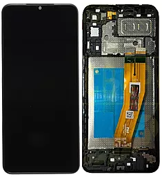 Дисплей Samsung Galaxy A04e A042 з тачскріном і рамкою,  Black