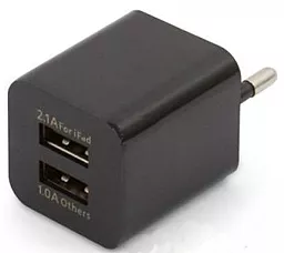 Сетевое зарядное устройство Siyoteam Double Box Charger (1A/2.1A) Black