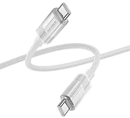 Кабель USB PD Borofone BU44 Sincero 60w 3a 1.2m USB Type-C - Type-C cable gray