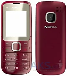 Корпус для Nokia C2-00 з клавіатурою Red