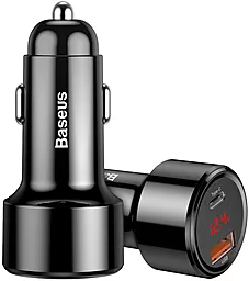 Автомобільний зарядний пристрій з підтримкою швидкої зарядки Baseus Magic Series PPS USB + USB Type-C PD 45W 6A Black (CCMLC20C-01)