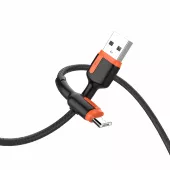 Сетевое зарядное устройство с быстрой зарядкой Powermax Fast Charger QC 3.0 18W + Alpha micro USB Cable Set White / Black - миниатюра 5