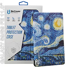 Чехол для планшета BeCover Smart Case для Samsung Galaxy Tab S9, S9 FE 11.0" Night (710419) - фото Чехол для планшета BeCover Smart Case для Samsung Galaxy Tab S9, S9 FE 11.0" Night (710419)