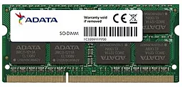 Оперативна пам'ять для ноутбука ADATA 8GB SoDIMM DDR3 1600 MHz (AD3S1600W8G11-S)