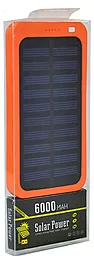 Повербанк MANGO Solar SLIM 1USB 6000 mAh Orange - миниатюра 2