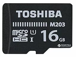Карта пам'яті Toshiba microSDHC 16GB M203 Class 10 UHS-I U1 + SD-адаптер (THN-M203K0160EA) - мініатюра 2