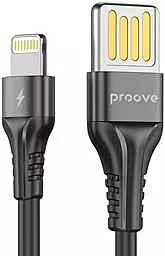 Кабель Proove Double Way Silicone USB-A - Lightning 12w 2.4a 1м cable Black - фото Кабель Proove Double Way Silicone USB-A - Lightning 12w 2.4a 1м cable Black