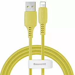 Кабель Baseus Colourful USB-A - Lightning 12w 2.4a 1.2м cable Yellow (CALDC-0Y)