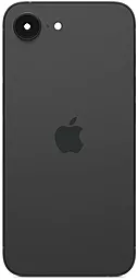 Задняя крышка корпуса Apple iPhone 16e с корпусной рамкой и стеклом камеры Black - фото Задняя крышка корпуса Apple iPhone 16e с корпусной рамкой и стеклом камеры Black