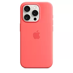 Чехол Apple Silicone Case Full with MagSafe and SplashScreen для Apple iPhone 15 Pro Guava
