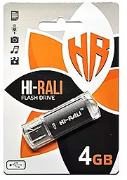 Флешка Hi-Rali 4GB Rocket Series USB 2.0 (HI-4GBVCBK) Black - фото Флешка Hi-Rali 4GB Rocket Series USB 2.0 (HI-4GBVCBK) Black