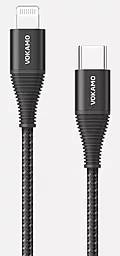 Кабель USB PD Vokamo Luxlink USB Type-C - Lightning Cable Black (VKM20051)