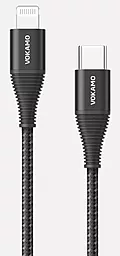 Кабель Vokamo Luxlink USB Type-C - Lightning 18w 3a 1.2м PD сable Black (VKM20051) - фото Кабель Vokamo Luxlink USB Type-C - Lightning 18w 3a 1.2м PD сable Black (VKM20051)