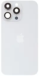 Задняя крышка корпуса Apple iPhone 13 Pro со стеклом камеры Silver - фото Задняя крышка корпуса Apple iPhone 13 Pro со стеклом камеры Silver