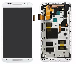 Дисплей Motorola Moto X2 (XT1085, XT1092, XT1093, XT1095, XT1096, XT1097) с тачскрином и рамкой, White - фото Дисплей Motorola Moto X2 (XT1085, XT1092, XT1093, XT1095, XT1096, XT1097) с тачскрином и рамкой, White