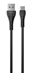 Кабель Havit HV-CB642C USB-A - Type-C 2.1а 1.8м cable Black