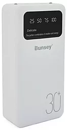 Повербанк Bunsey BY-12 30000 mAh 22.5W QC/PD White - фото Повербанк Bunsey BY-12 30000 mAh 22.5W QC/PD White